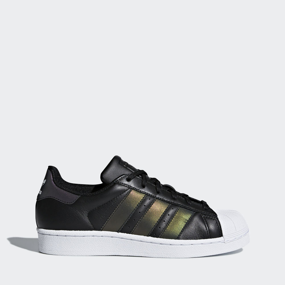 Adidas Superstar - Originals για αγορια - Μαυρα/Μαυρα/Ασπρα,Μέγεθος: EU 27 – 39 1/3 (488MHEZX)